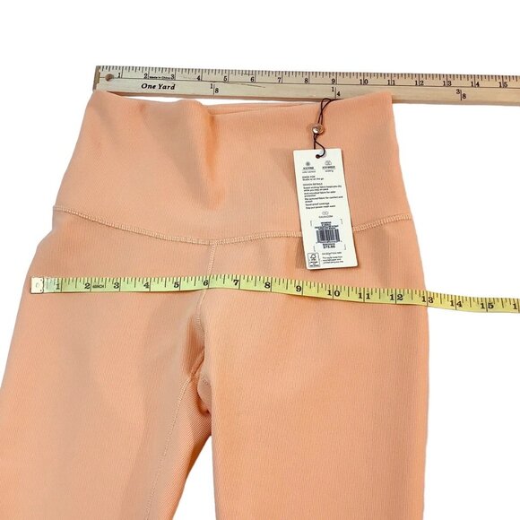 NWT Calia Essential High-Rise 7/8 Rib Tight Legging Womens Size XS Apricot Wash - Picture 3 of 9